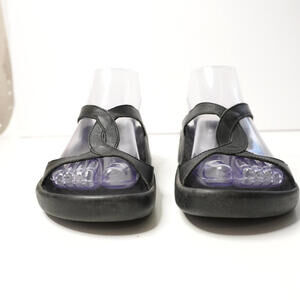 Birkenstock Tatami Footbed‎ Black Leather Sandals Shoes Comfort EUR 37 US 7